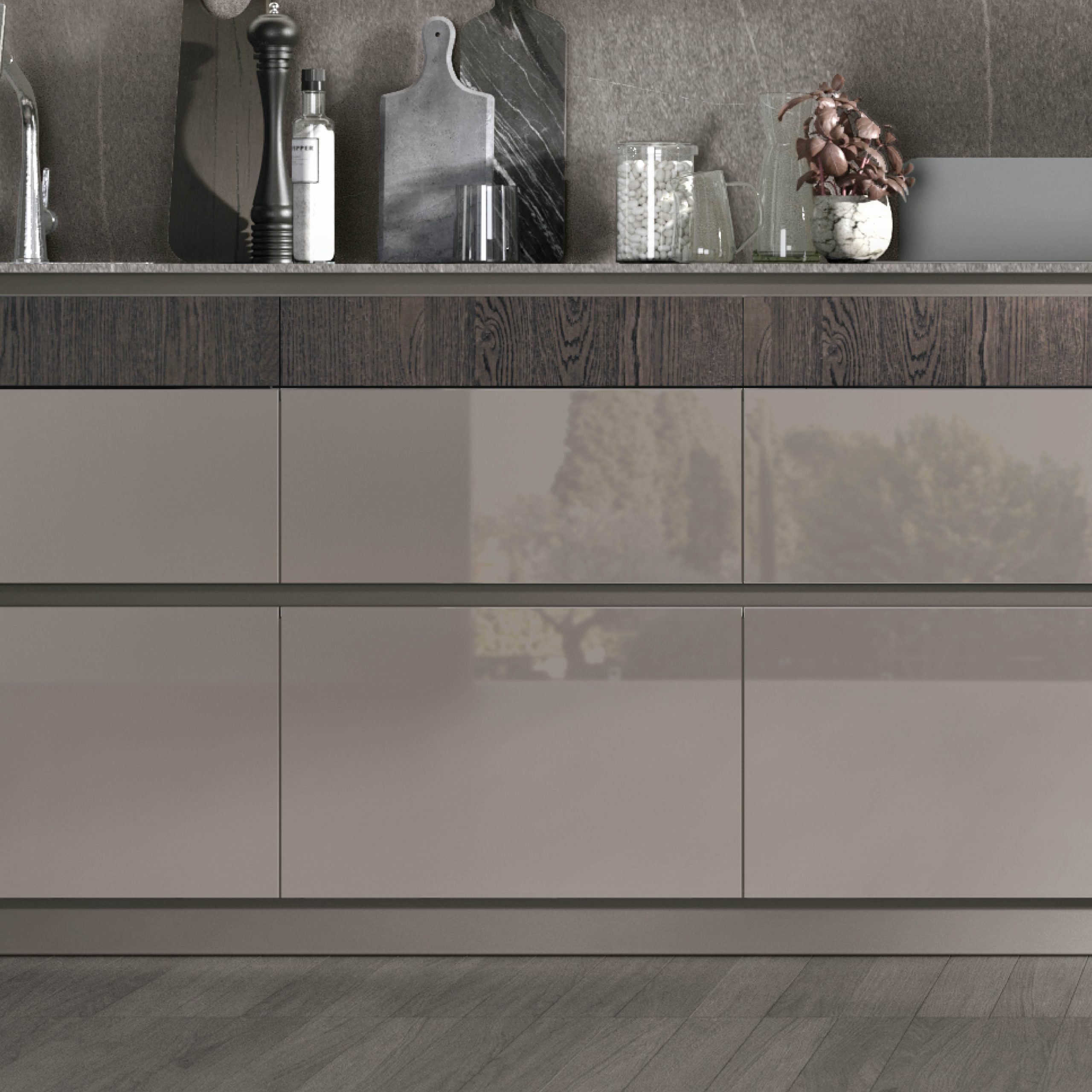 Modern Kitchens NYC - Color Trend - 5 Laccato Lucido Salina Scaled 1 - Stosa Cucine
