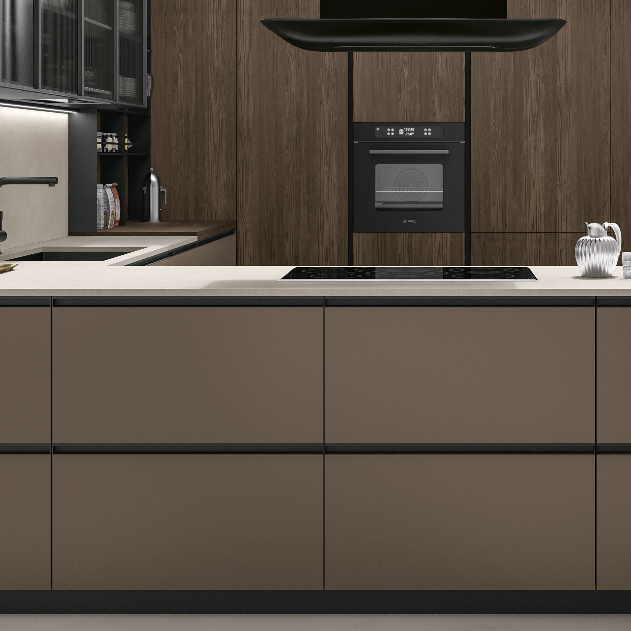 Modern Kitchens NYC - Metropolis - Pet-Caffé-Opaco-2 - Stosa Cucine